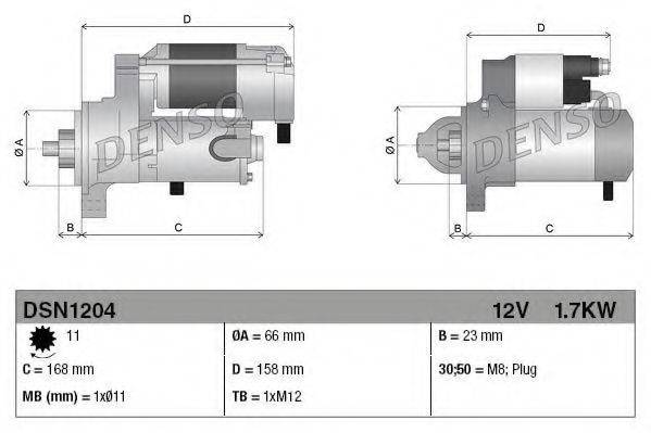 DENSO DSN1204 Стартер