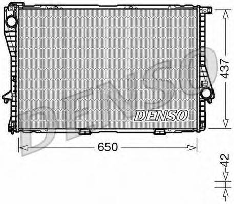 DENSO DRM05048 Радіатор, охолодження двигуна