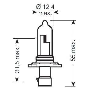 OSRAM 9005XS Лампа розжарювання, фара далекого світла; Лампа розжарювання, основна фара; Лампа розжарювання, протитуманна фара; Лампа розжарювання, основна фара; Лампа розжарювання, фара далекого світла; Лампа розжарювання, протитуманна фара