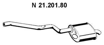 EBERSPACHER 2120180 Глушник вихлопних газів кінцевий