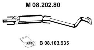 EBERSPACHER 0820280 Середній глушник вихлопних газів