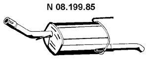 EBERSPACHER 0819985 Глушник вихлопних газів кінцевий