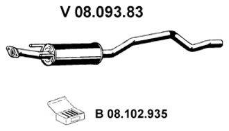 EBERSPACHER 0809383 Передглушувач вихлопних газів