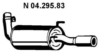 EBERSPACHER 0429583 Глушник вихлопних газів кінцевий