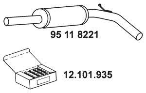 EBERSPACHER 95118221 Середній глушник вихлопних газів