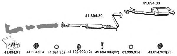 EBERSPACHER 412008 Система випуску ОГ