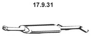 EBERSPACHER 17931 Середній глушник вихлопних газів