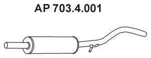 EBERSPACHER 7034001 Середній глушник вихлопних газів