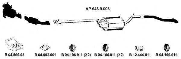 EBERSPACHER AP2153 Система випуску ОГ