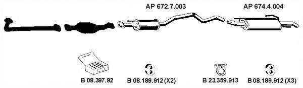 EBERSPACHER AP2253 Система випуску ОГ