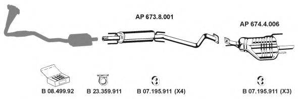 EBERSPACHER AP2289 Система випуску ОГ