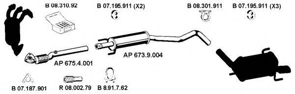 EBERSPACHER AP2315 Система випуску ОГ