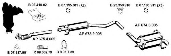 EBERSPACHER AP2317 Система випуску ОГ