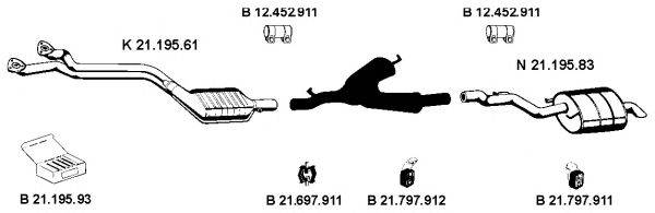 EBERSPACHER 212079 Система випуску ОГ