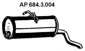 EBERSPACHER 6843004 Глушник вихлопних газів кінцевий