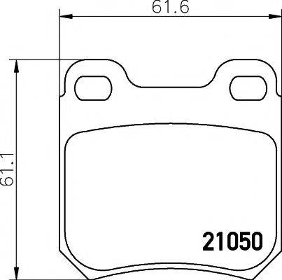 MINTEX MDK0043 Комплект гальм, дисковий гальмівний механізм