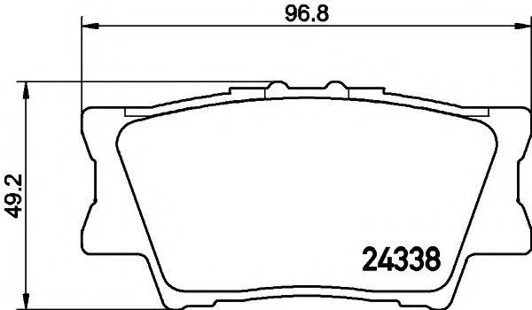 MINTEX MDB2787 Комплект гальмівних колодок, дискове гальмо