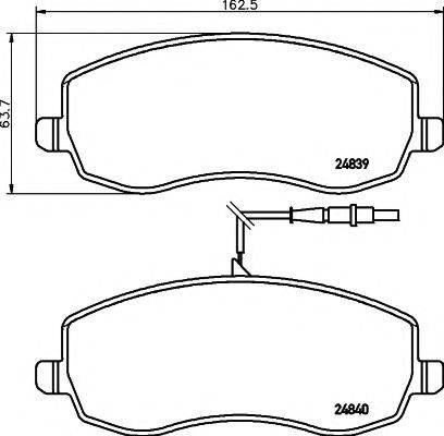 MINTEX MDB2953 Комплект гальмівних колодок, дискове гальмо