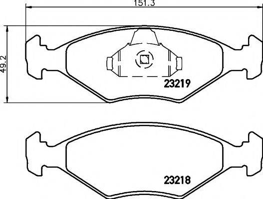 MINTEX MDB2615 Комплект гальмівних колодок, дискове гальмо