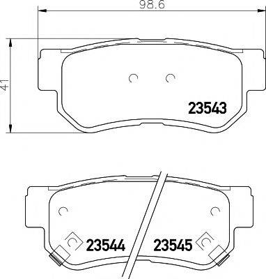 MINTEX MDB2036 Комплект гальмівних колодок, дискове гальмо