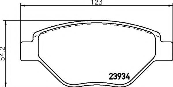 MINTEX MDB2591 Комплект гальмівних колодок, дискове гальмо