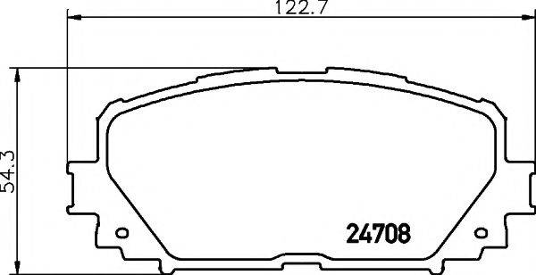 MINTEX MDB2956 Комплект гальмівних колодок, дискове гальмо