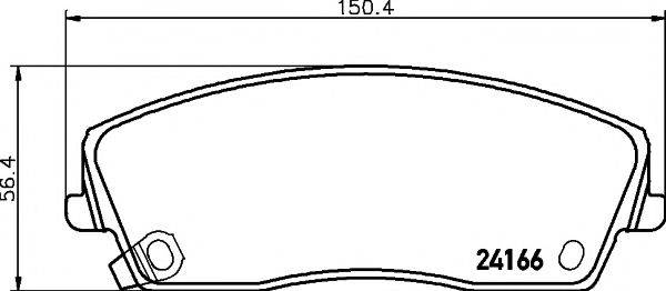 MINTEX MDB2697 Комплект гальмівних колодок, дискове гальмо