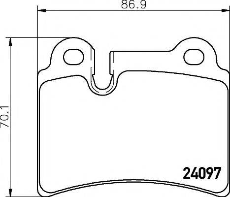 MINTEX MDB2740 Комплект гальмівних колодок, дискове гальмо