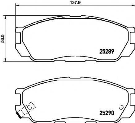 MINTEX MDB3219 Комплект гальмівних колодок, дискове гальмо