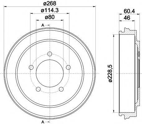 MINTEX MBD343 Гальмівний барабан