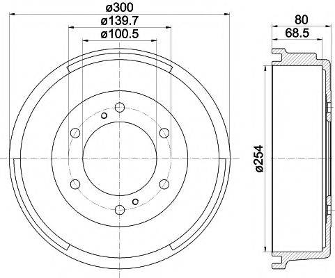 MINTEX MBD326 Гальмівний барабан