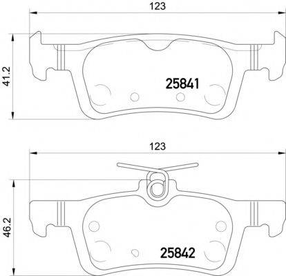 MINTEX MDB3413 Комплект гальмівних колодок, дискове гальмо