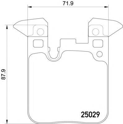 MINTEX MDB3745 Комплект гальмівних колодок, дискове гальмо