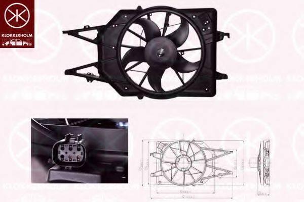 KLOKKERHOLM 25322602 Вентилятор, охолодження двигуна
