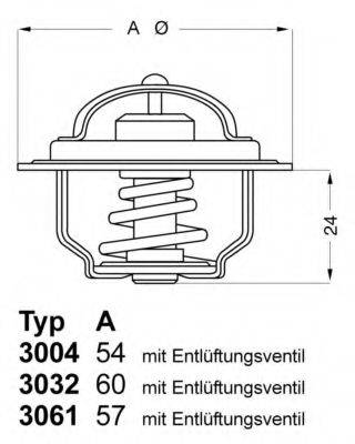 WAHLER 300482D1 Термостат, охолоджуюча рідина