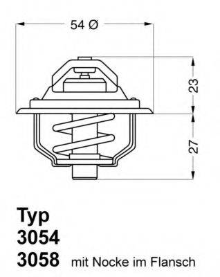 WAHLER 305492D50 Термостат, охолоджуюча рідина