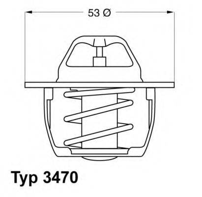 WAHLER 347089D50 Термостат, охолоджуюча рідина