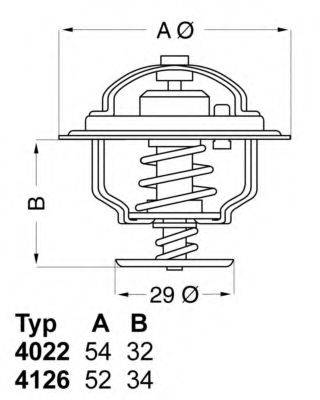 WAHLER 402282D1 Термостат, охолоджуюча рідина