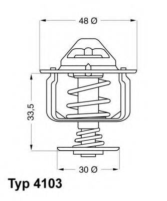 WAHLER 410382D Термостат, охолоджуюча рідина