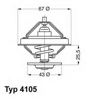 WAHLER 410583D Термостат, охолоджуюча рідина