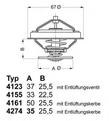 WAHLER 412380D Термостат, охолоджуюча рідина