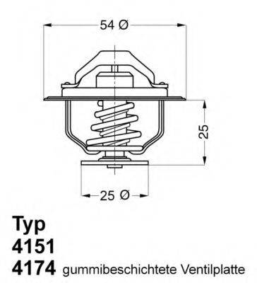 WAHLER 415179D Термостат, охолоджуюча рідина