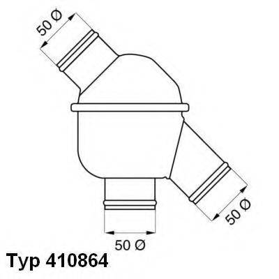 WAHLER 41086483D0 Термостат, охолоджуюча рідина