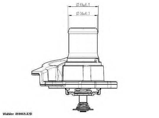 WAHLER 41006982D Термостат, охолоджуюча рідина