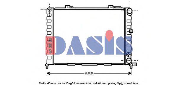 AKS DASIS 010150N Радіатор, охолодження двигуна