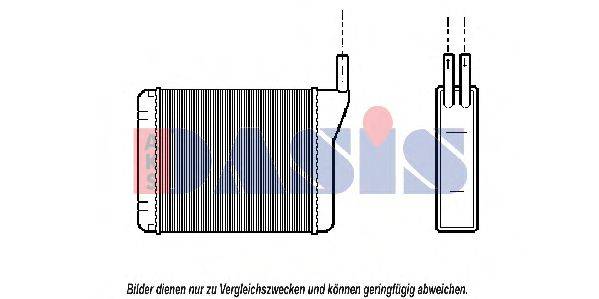 AKS DASIS 019040N Теплообмінник, опалення салону