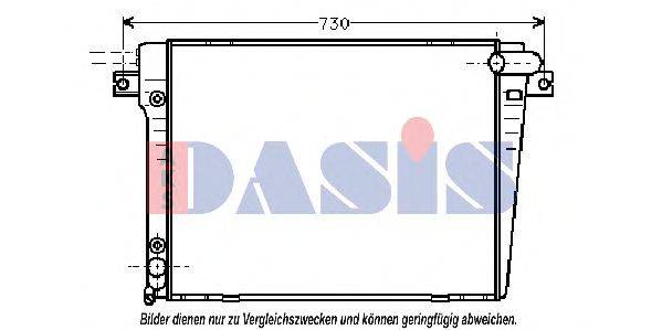 AKS DASIS 050480N Радіатор, охолодження двигуна