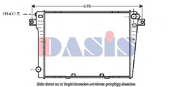 AKS DASIS 050820N Радіатор, охолодження двигуна