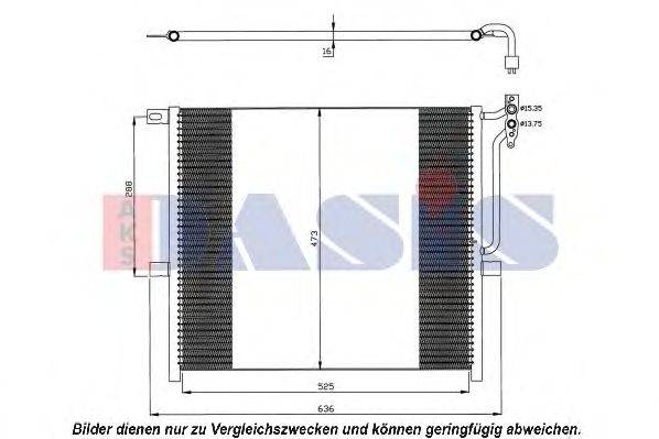 AKS DASIS 052012N Конденсатор, кондиціонер