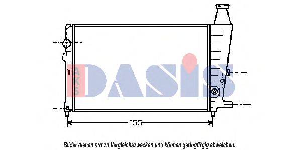 AKS DASIS 060100N Радіатор, охолодження двигуна